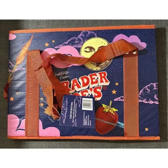 Trader Joe's Stand-Up Collapsible Grocery Tote One Bag