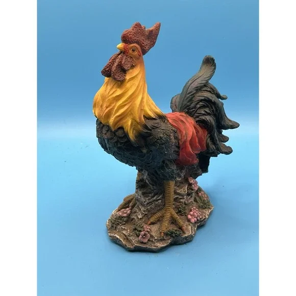 Vintage Rooster Figurine Plastic‎ Resin Country Farmhouse Decor 6.5