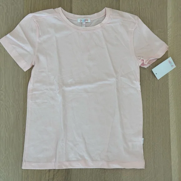 NWT GIGGLE Kids Light Pink Girls Tee Shirt - Size 6X