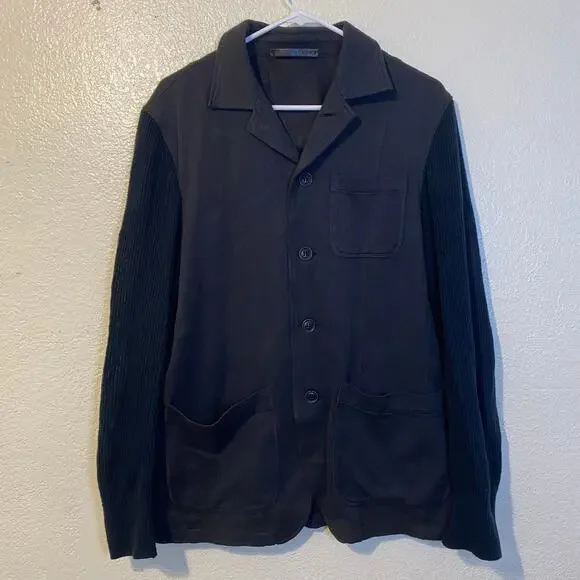 Vumps Mens Classic Casual Cotton Black Blazer Jacket Size EU 46. (US 36)