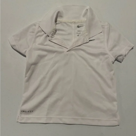 Nike Kids White Dri-FIT Polo Top