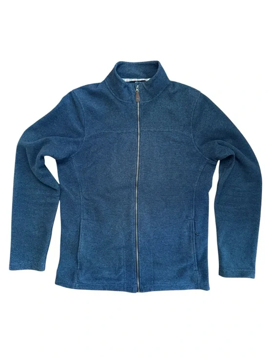Sherpa Rolpa Eco Fleece Men's Rayhrr Blue Full Zip Jacket Size Medium