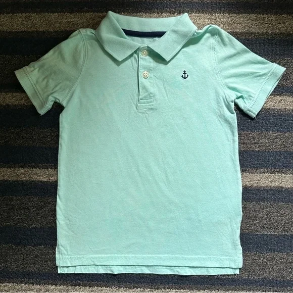 Carter’s Boys Aqua Green Polo‎ Tee Size 5