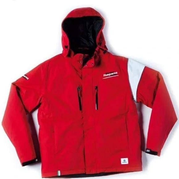 Husqvarna Motorcycle Gotland Red Jacket Multi Pocket detachable Hood moto Riding