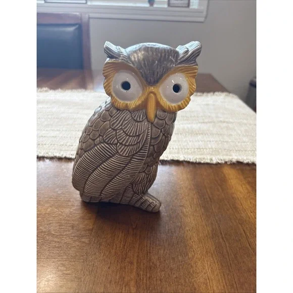 Whimsical Ceramic Owl‎ 7 Inch Home Decor
