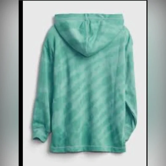 Gap Kids Oversized Hoodie Varsity Green Tie Die Size 14-16.    Adult M.  Unisex