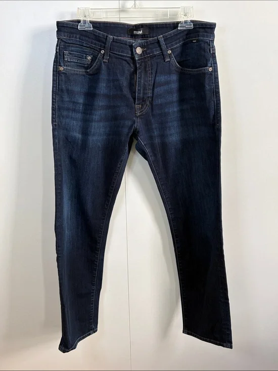 Mavi Men’s Dark Blue Slim Straight Jeans 34/30