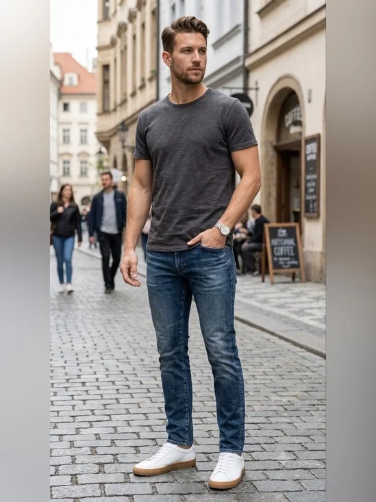 Ag Adriano Goldschmied GUC  Tellis modern slim Dark Blue Washed  Jeans Sz 33x33