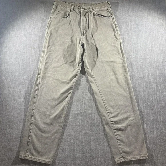 Wrangler Jeans Mens 32x29 Gray Authentic Straight Fit Denim Classic Casual Pants