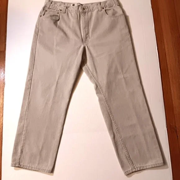 Arizona Jean Co. Relaxed Fit Jeans Light Beige Men's Size 40x30