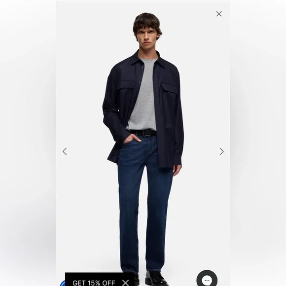 7 For All Mankind Luxe Performance Blue Straight Men's Jeans
