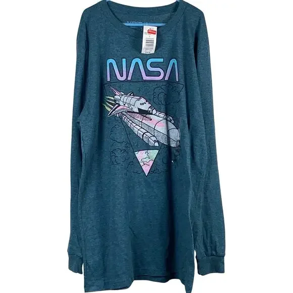 Fifth Sun T-Shirt Youth Size Large Long Sleeve NASA Graphic Tee NEW