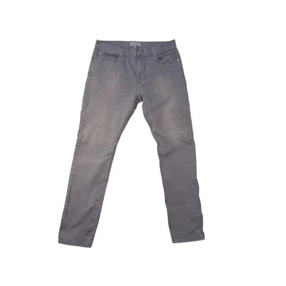 Bullhead Skinny Jeans 34x32 Mens Moto Knee Detail Grey