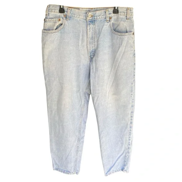 Levis 506 Loose Fit Light Wash Vintage Jeans Mens Size 36 x 30 90s Relaxed Denim