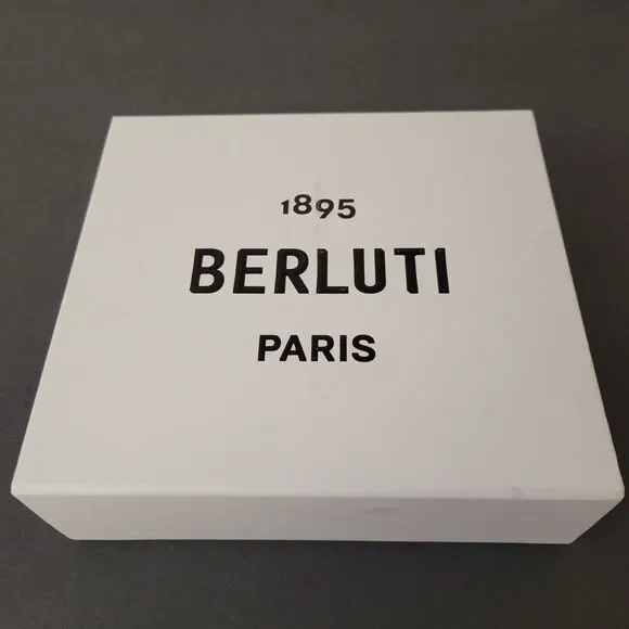 Berluti Paris Empty Luxury Gift Box White Small Storage Box 8x7x2.5 Inches