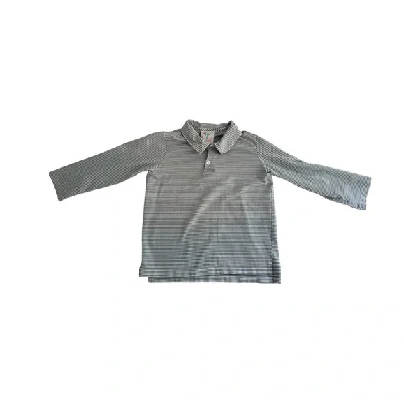 Shrimp and Grits Boys Long Sleeve Polo Boys Size 6