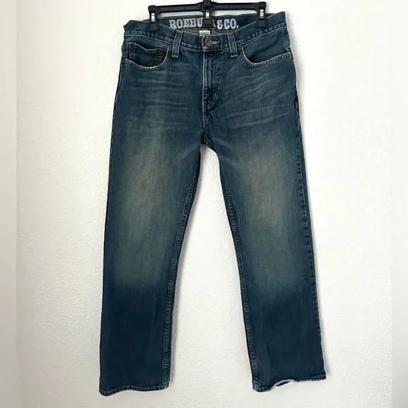 Roebuck & Co Straight Leg Jeans Men’s 32X30 Blue Dark Wash Pant