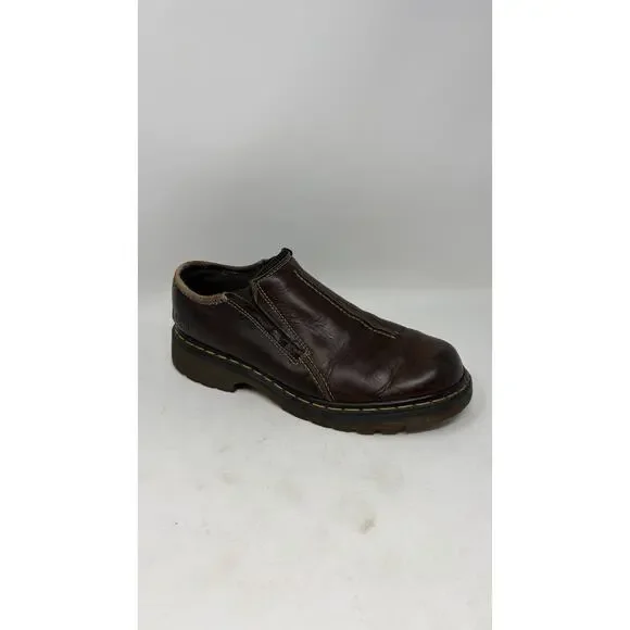 Dr. Martens England Men’s Sz 9 US Brown Leather Slip On Loafers Shoes 9729