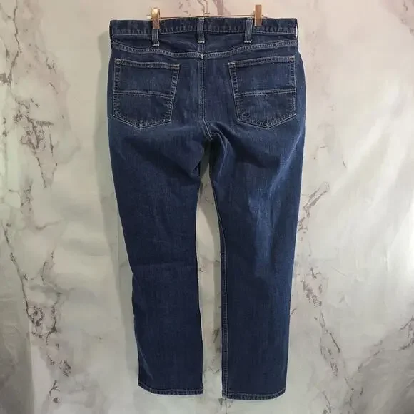 Carhartt Jeans Mens 36 X 30 Denim Relaxed Fit Dark Wash Straight Leg