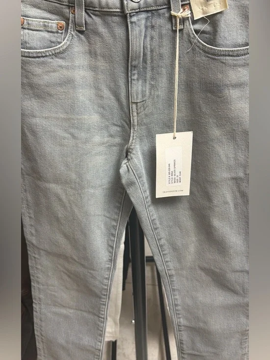 Men's Slim Straight Jeans in Light Gray
