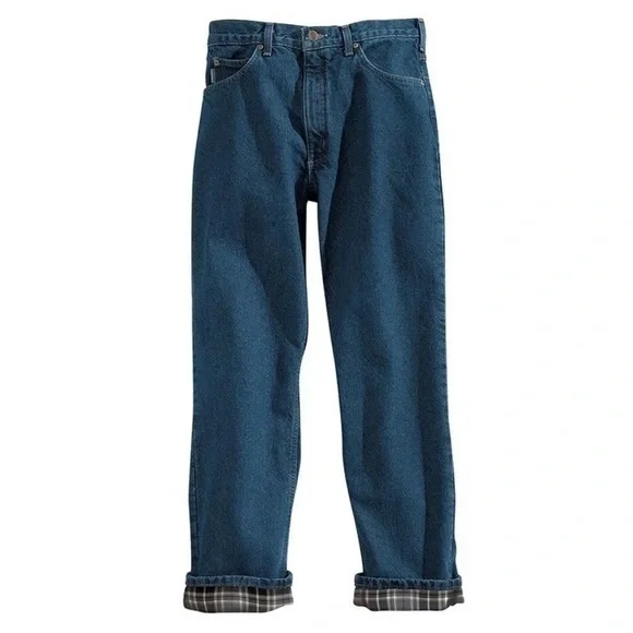 Carhartt Men's Relaxed Straight Leg Flannel Lined Jeans‎