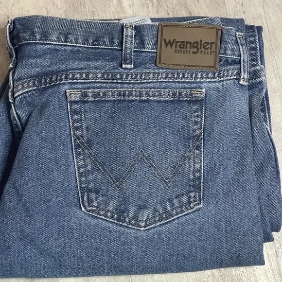 Wrangler Big Mens Performance Series Relaxed Fit Jeans‎ Size 46X32 -bag-5