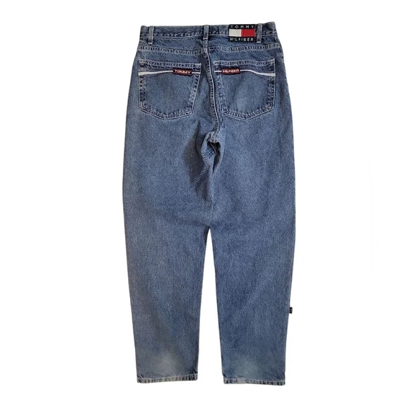 Vintage Tommy Hilfiger Y2k‎ Baggy Thigh Streetwear Mens Freedom Jeans 32/32