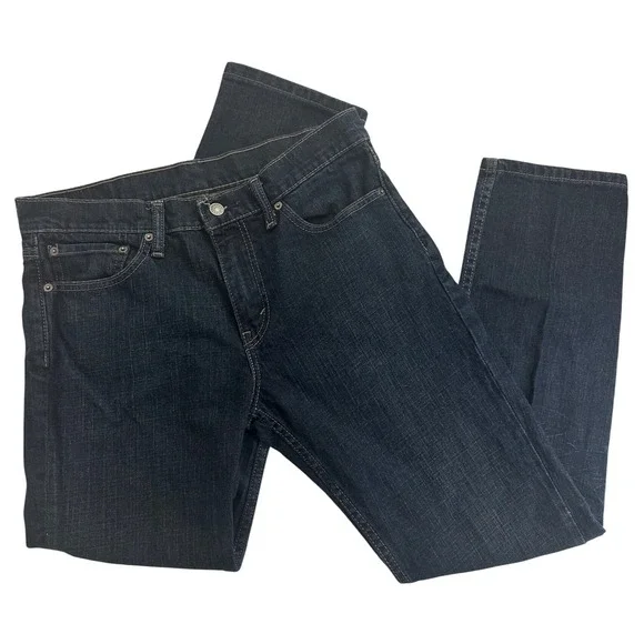 Levi's‎ Men's 511 Straight Fit Dark Wash Denim Blue Jeans Size W32 L30 Casual