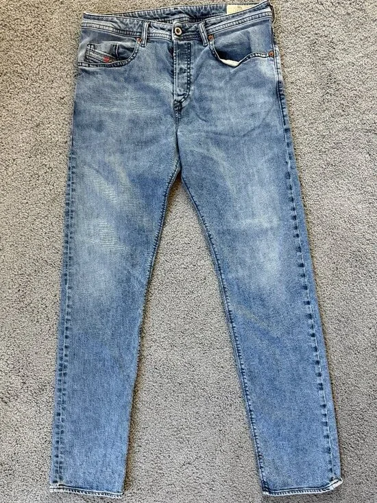Diesel Men's Buster Model Jeans - Sz. 32x32 - Lt. Blue 084UX Wash - Excel. Cond.