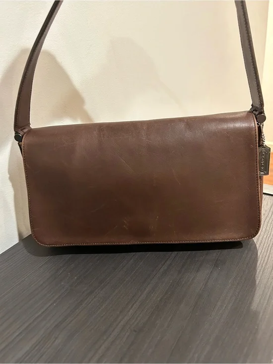Coach Vintage Bag Whitney 9179 Brown Leather Shoulder Bag East West.