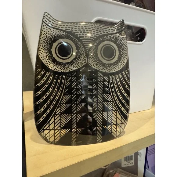Vintage Abraham Palatnik Medium Lucite Owl Figurine OP Art MCM‎ Brazil