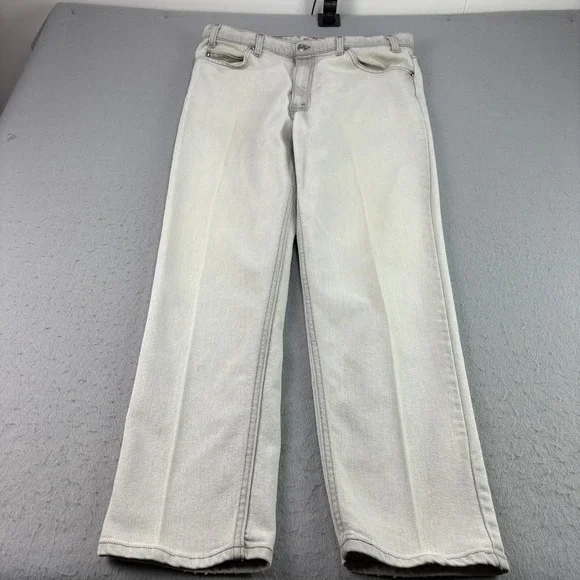 Vintage‎ Levis 540 Jeans Mens 38x32 (36x30) Gray Relaxed Straight Flex 90s