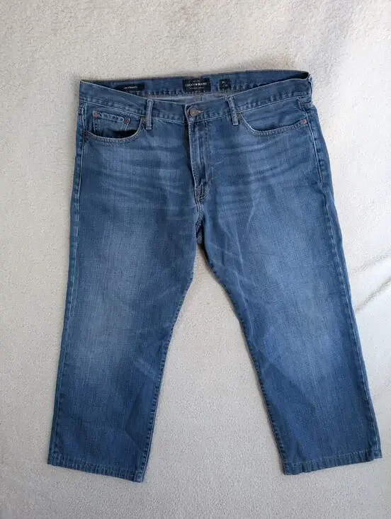 Lucky Brand 363 Straight Jeans Mens 38x24 Denim Medium Wash 5 Pocket
