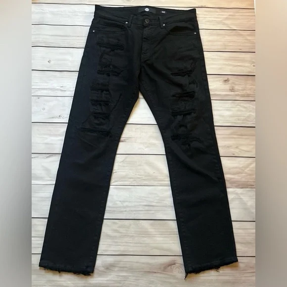 Jordan Craig Collins Jeans Black Distressed Men’s size 34x32 Straight
