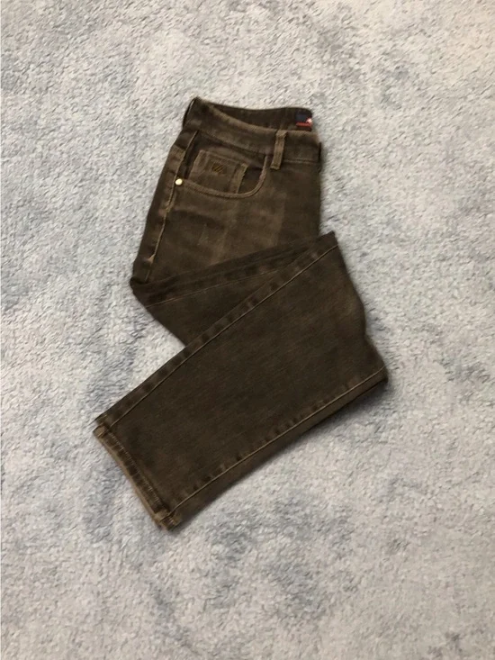 Men's Dark Gray Straight-Leg Jeans