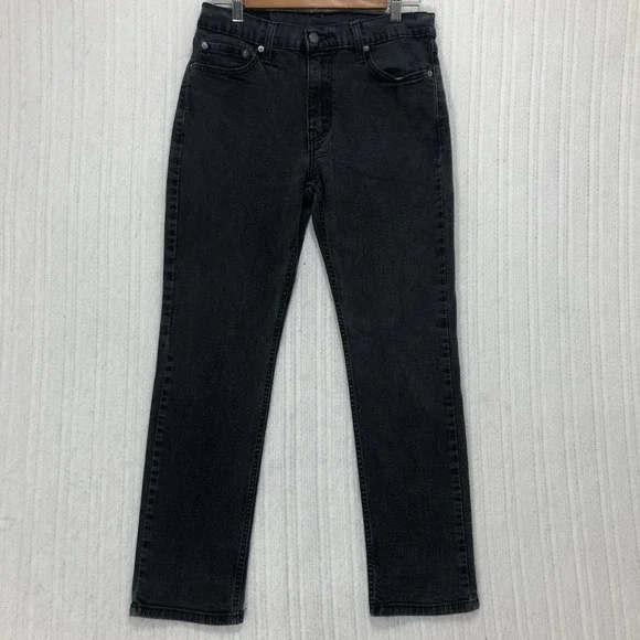 Levis 511 Slim Fit Jeans Mens‎ 30x27 Faded Black Denim Pants 04511-4406
