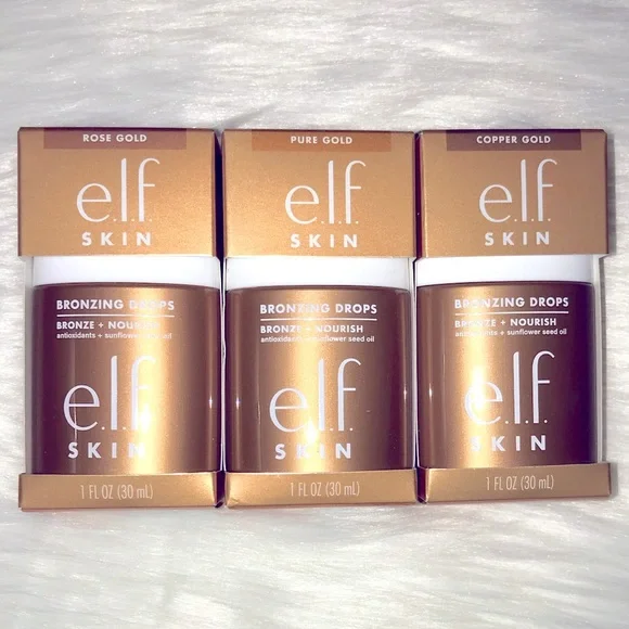E.L.F Bronzing Drops Bundle Of 3 NEW