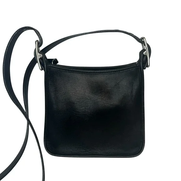 Vintage Coach Janice Legacy Black Leather Mini Crossbody 2003‎ 6610 Adjustable