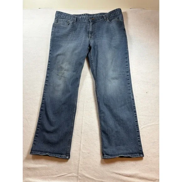 Calvin Klein Jeans Men's 38x28 5 Pockets Stretch Denim Straight Dark Blue Jeans