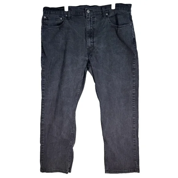 Levis 559 Jeans Mens 40x29 Black Relaxed Straight Fit Stretch Denim Zip Fly