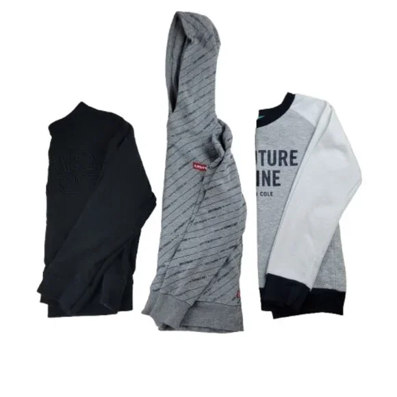 Boys Size 8 Sweatshirt Bundle Levi's Hoodie Gap Star Wars Kenneth Cole Tops
