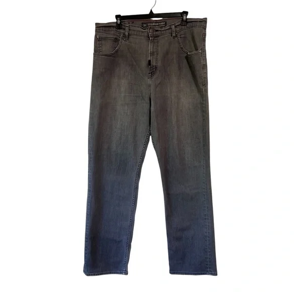 LRG Vintage Jeans LR Geans Gray Y2K Relaxed Baggy Skater Hip Hop 2000s Men Sz 40