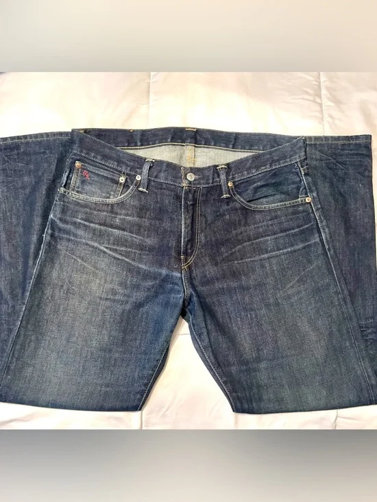Polo Ralph Lauren Classic Fit 867 Men's Dark Indigo 100% Cotton Jeans-Size 34x30