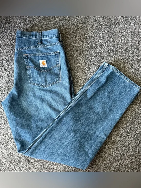 Carhartt Men's Light Blue Relaxed Fit Jeans