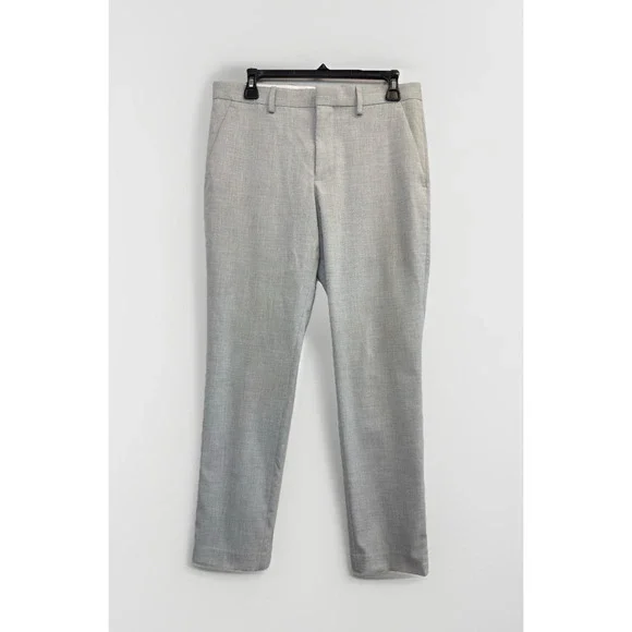 Express Mens 31X29Pants Gray Extra Slim‎ Straight Ankle Stretch