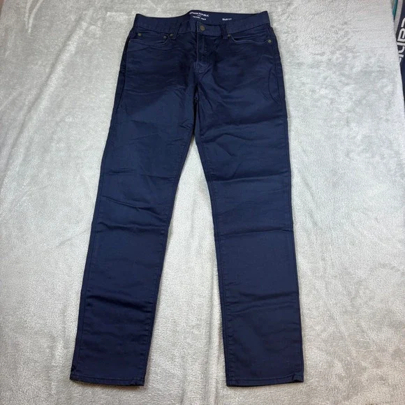 Banana Republic Jeans Mens 32x32 Travel Jean Slim Fit Navy Blue Stretch