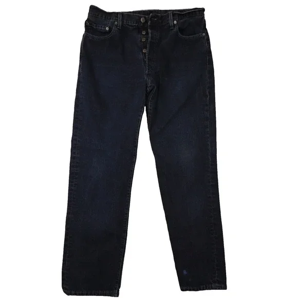 Vintage Levis 501‎ XX Men's Y2K 2003 Dark Blue Denim Jeans size 36x32 act 34x32