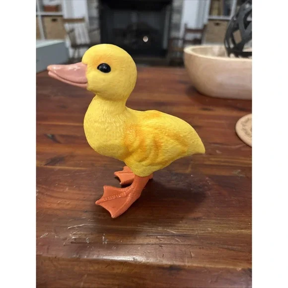 Vintage Yellow Duck Resin