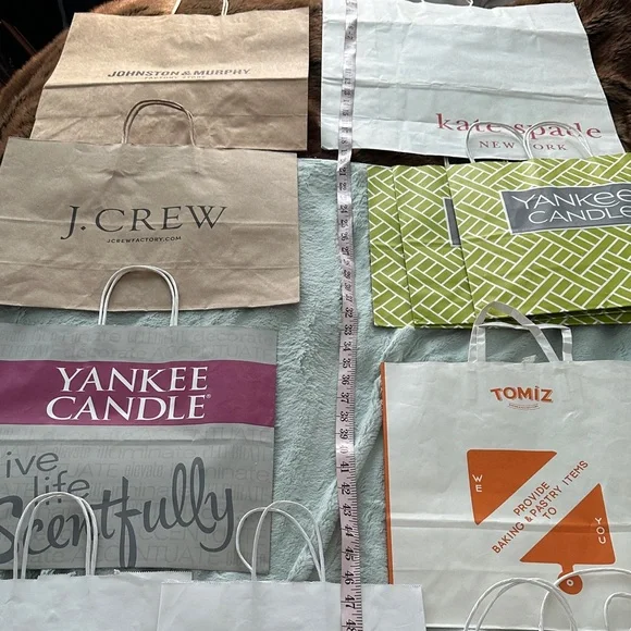 14 Assorted Empty Paper Gift Bags