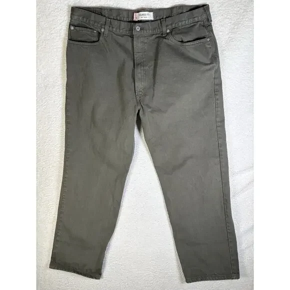 Vintage Levis 550 Jeans Mens 40x32 Green Denim Cotton Relaxed Fit Straight Leg